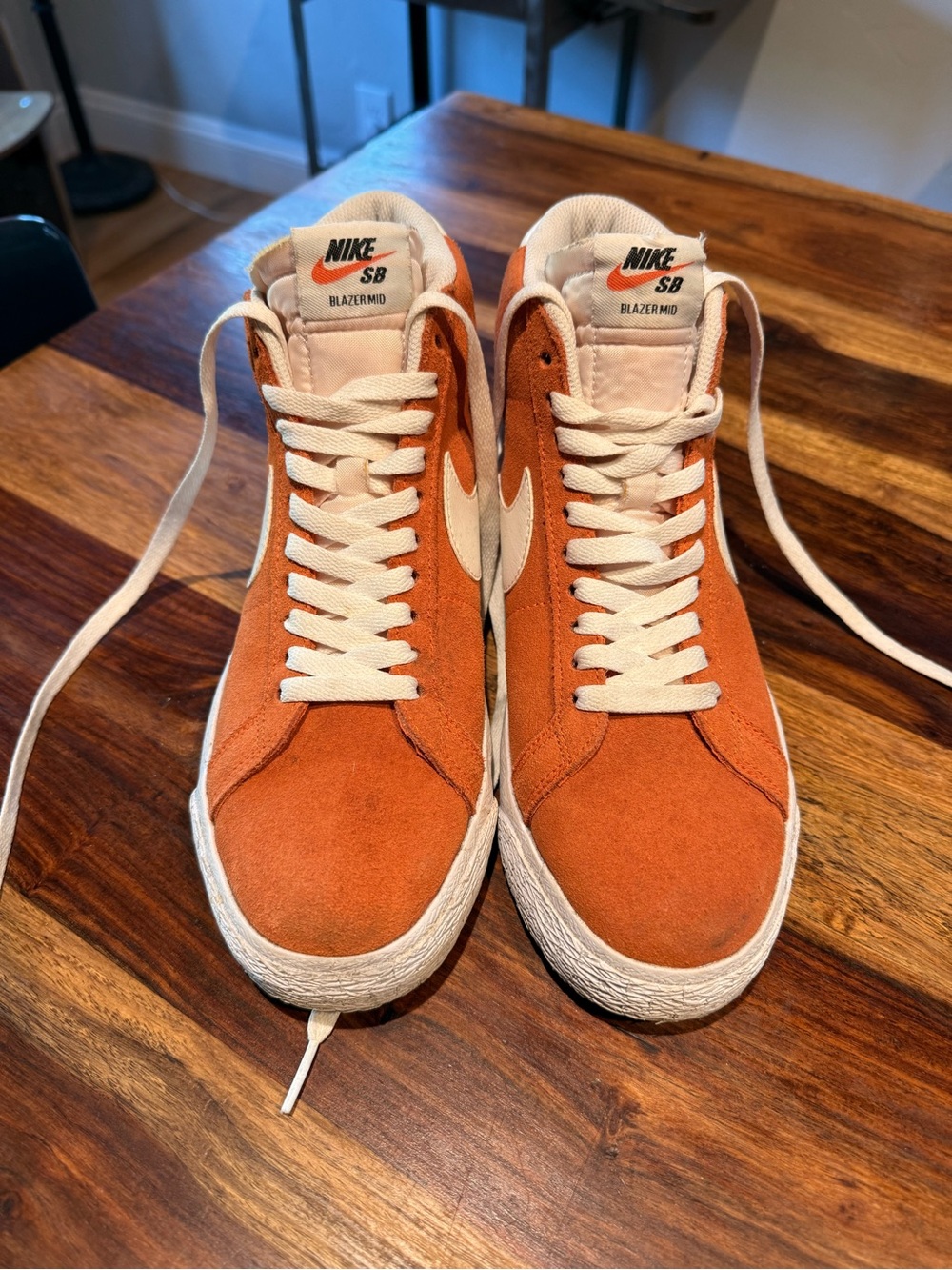 Nike SB Blazer Mid Suede Men’s Shoes - Orange/White
